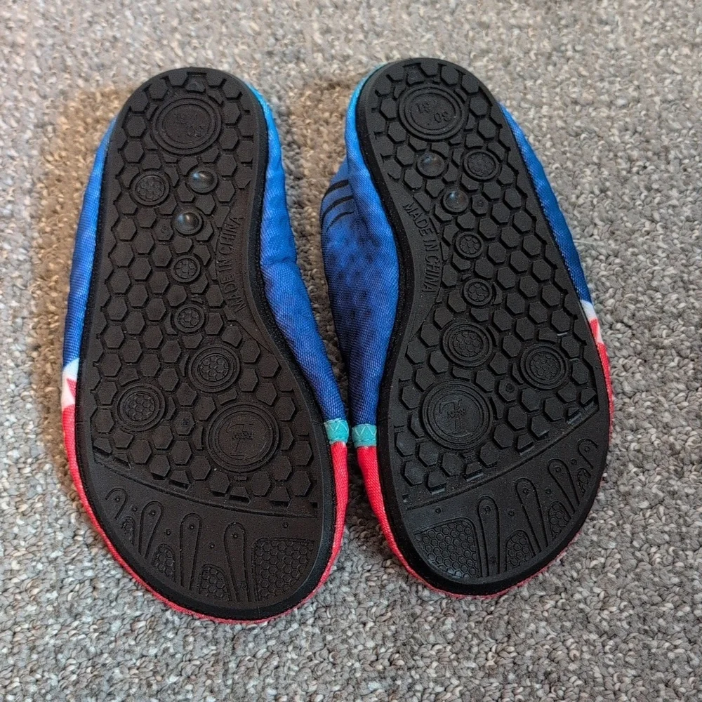 Kids Blue Shark Slip-On Water Shoes